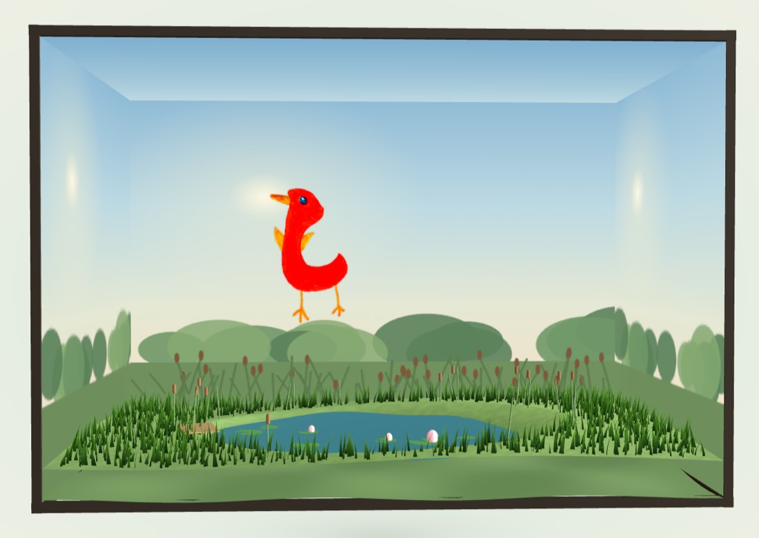 the Pond — kid drawings alive in a pond world
